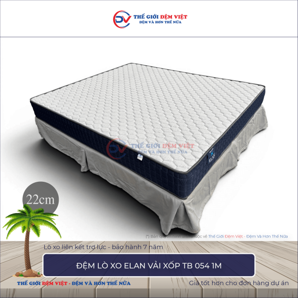 Đệm lò xo Elan TB 054 chần 1M
